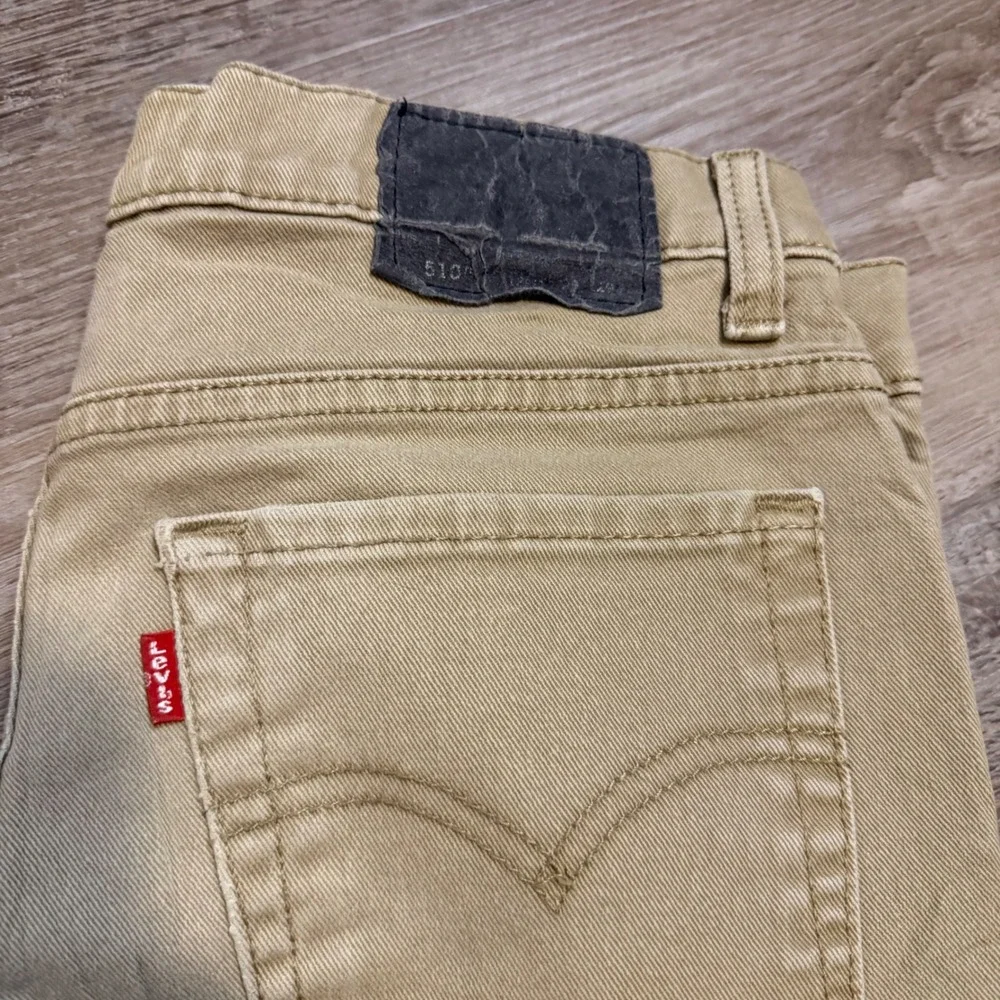 Levi's 510 Skinny Fit Khaki Tan Jeans Mens W29 L29 Cotton Blend